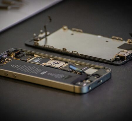 black and gold hard disk drive