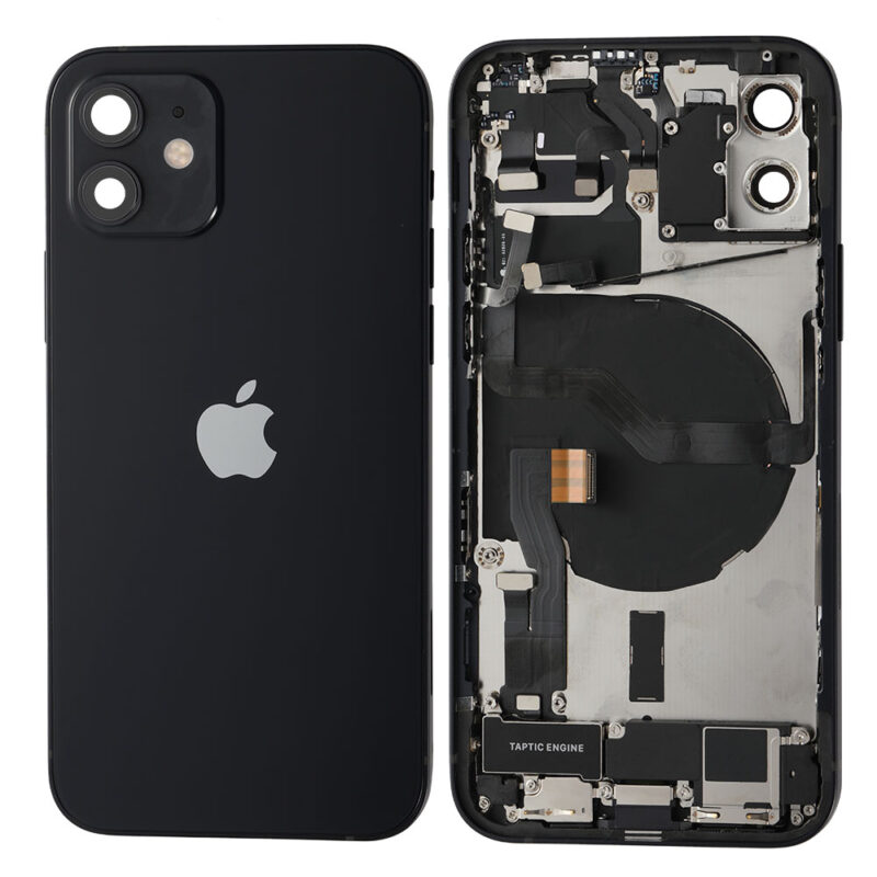 Châssis noir complet avec logo iPhone 12