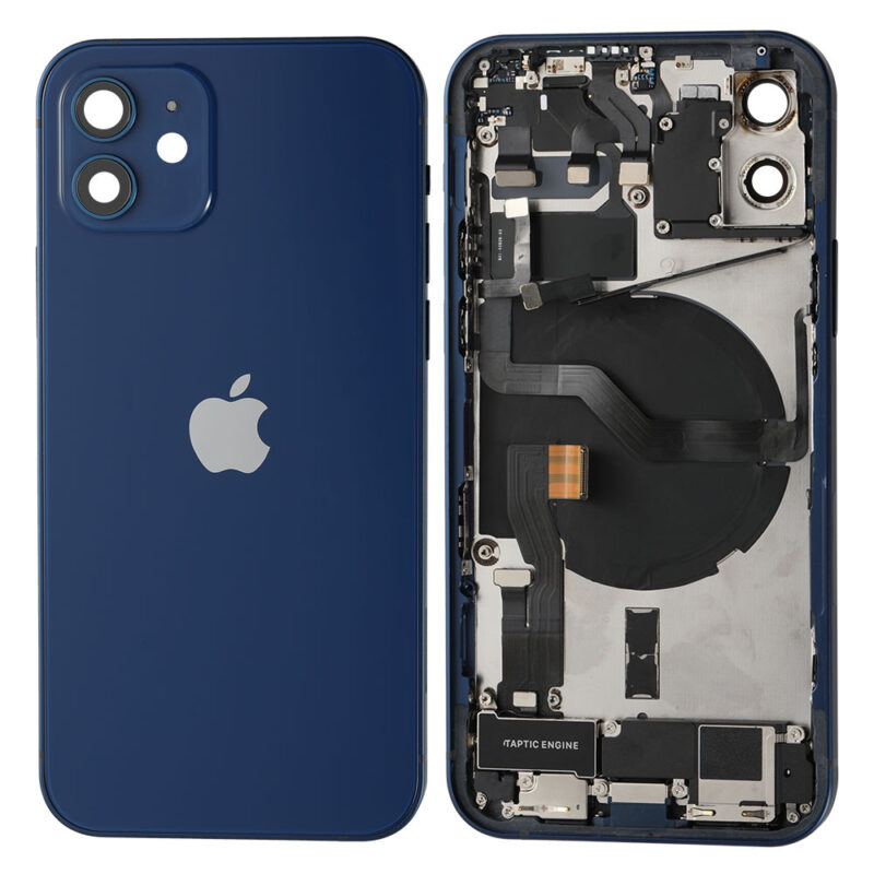 Châssis bleu complet avec logo iPhone 12