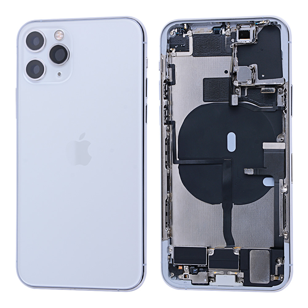 Q-01 Châssis complet blanc avec logo iPhone 11 Pro – Image 1