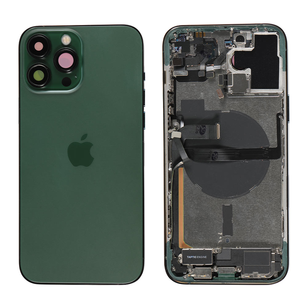 N-07 Châssis complet vert avec logo iPhone 13 Pro Max – Image 1