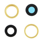 Lentilles + contour de caméra jaune iPhone 14 plus