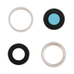 Lentilles + contour de caméra blanc iPhone 14 plus