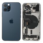 Châssis complet bleu avec logo iPhone 12 Pro Max